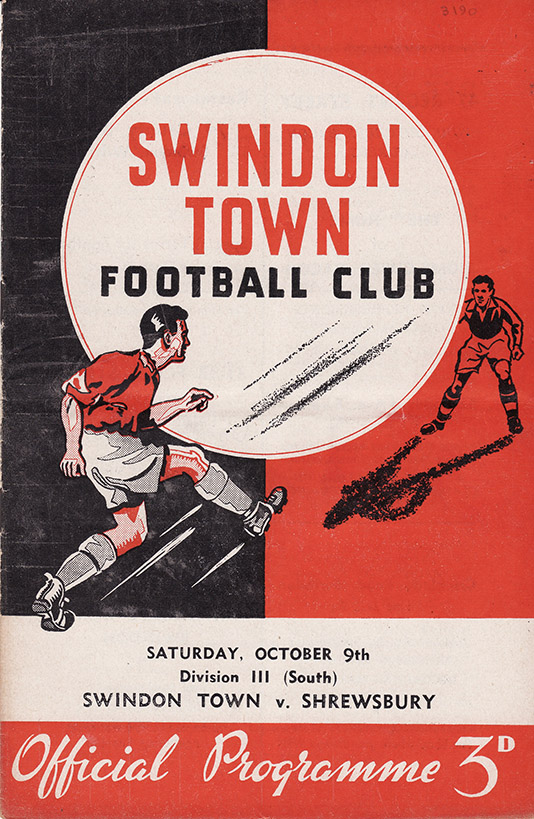 <b>Saturday, October 9, 1954</b><br />vs. Shrewsbury Town (Home)